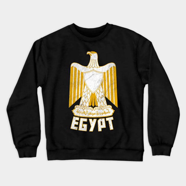 Egypt // Vintage Faded Style Flag Design Crewneck Sweatshirt by DankFutura